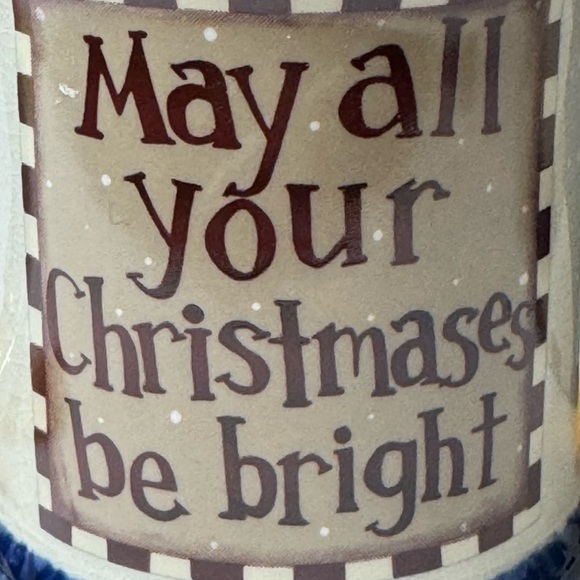 MUG Crazy Mountain snowman may all your Christmases be bright NIB - Picture 2 of 11